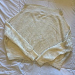 Light off the shoulder knit top: L